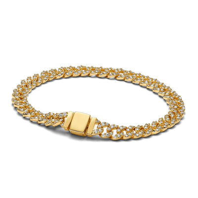 Moissanit Kubansk Armbånd | Guld 18k - DK BUTIK