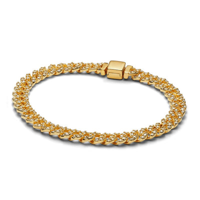 Moissanit Kubansk Armbånd | Guld 18k - DK BUTIK
