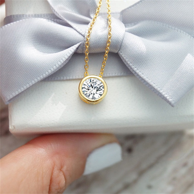 Amelia Halskæde med Fødselssten | 18k Guld - DK BUTIK