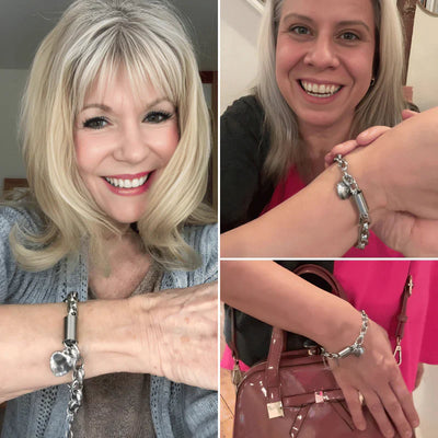 Opmuntrende Chunky Armbånd | Hvidguld 18k