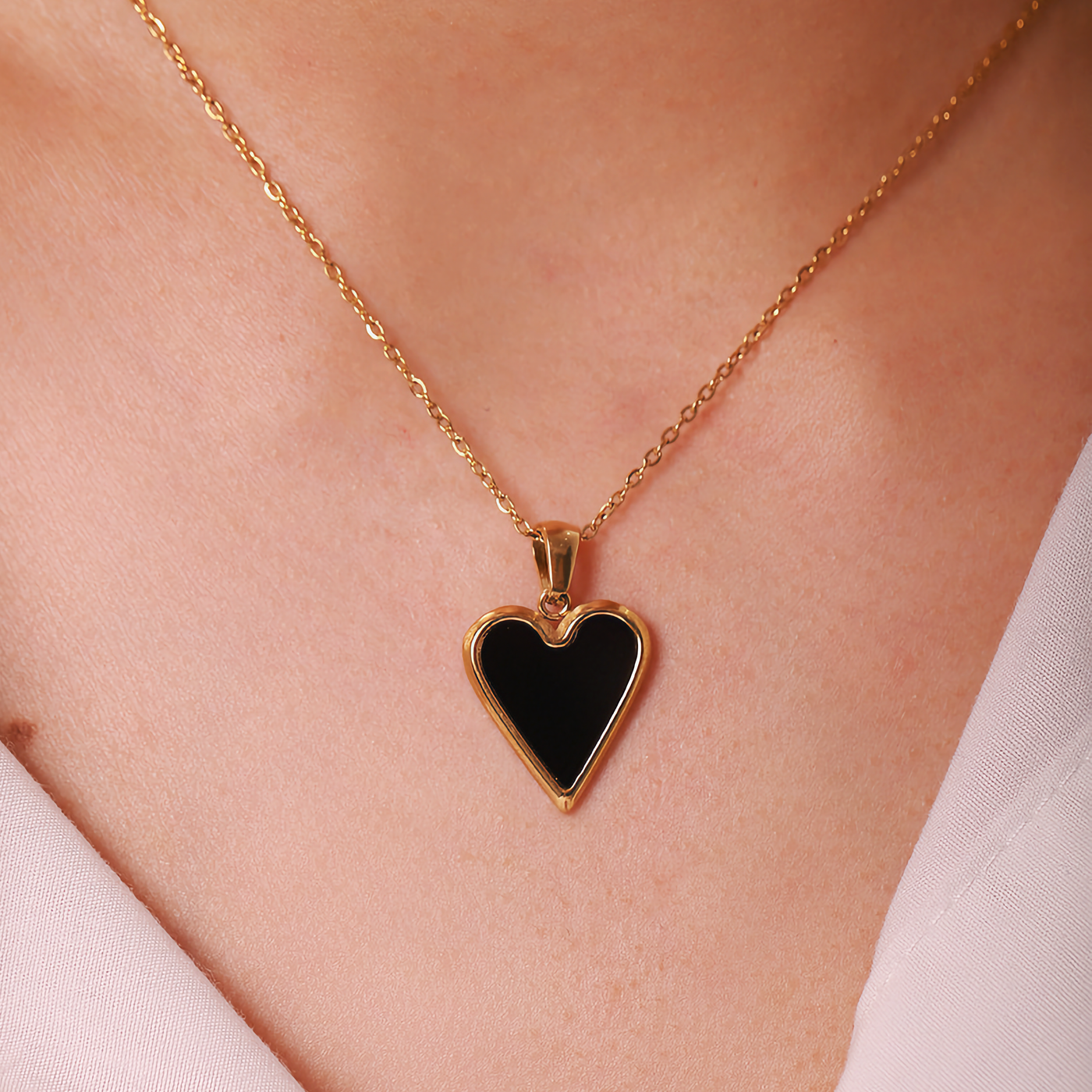 Blythe Halskæde med hjerte | 18k Guld - DK BUTIK
