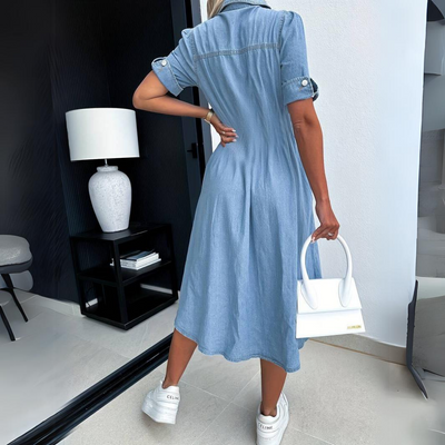 Alissa™ | Trendy Denim Kjole