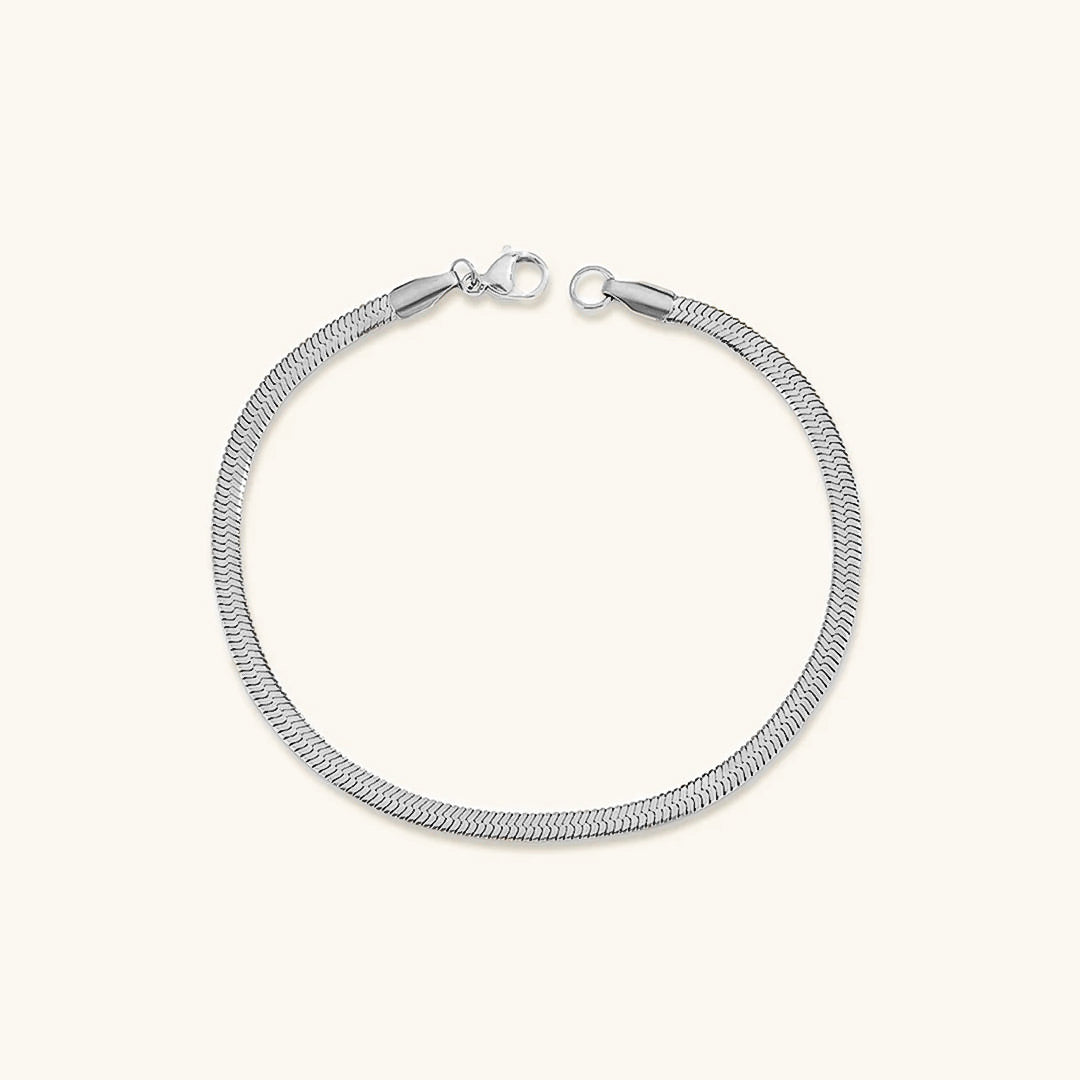 Vida Armbånd Guld i fiskebensmønster | 18k Guld - DK BUTIK