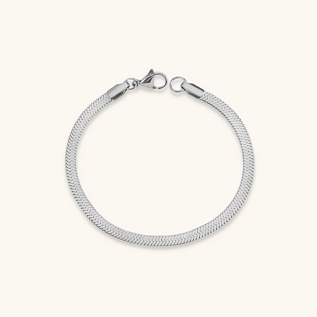 Vida Armbånd Guld i fiskebensmønster | 18k Guld - DK BUTIK