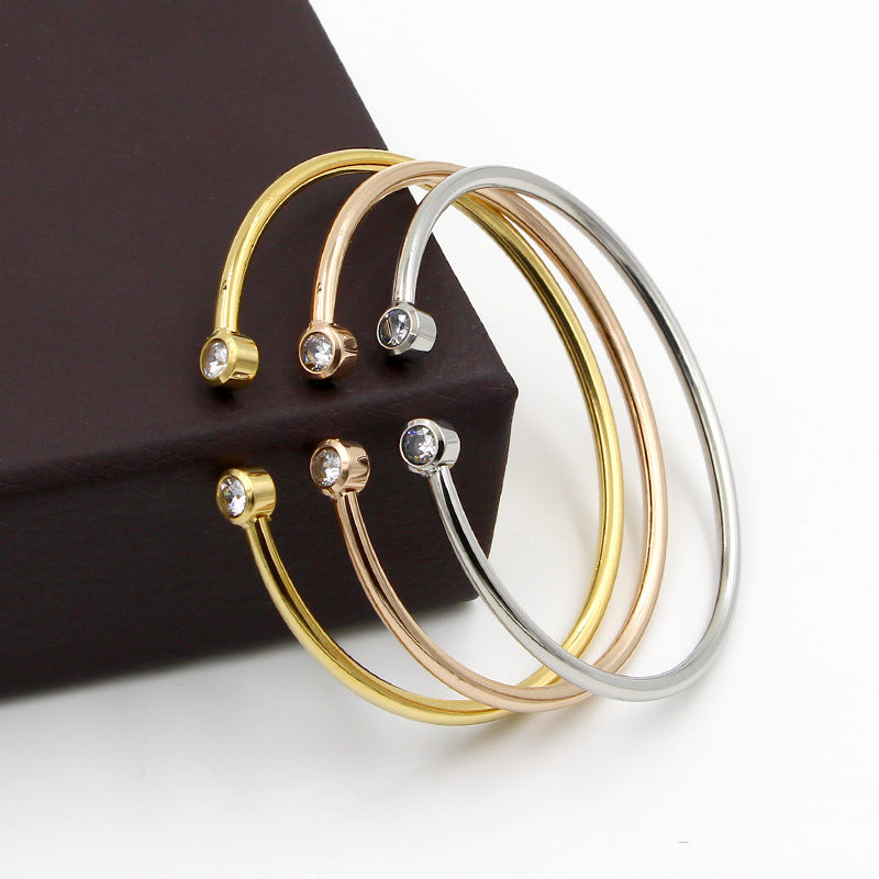 armbånd med dobbelte krystaller | 18k Guld - DK BUTIK