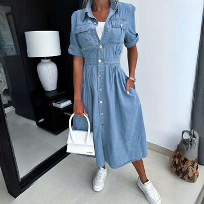 Alissa™ | Trendy Denim Kjole