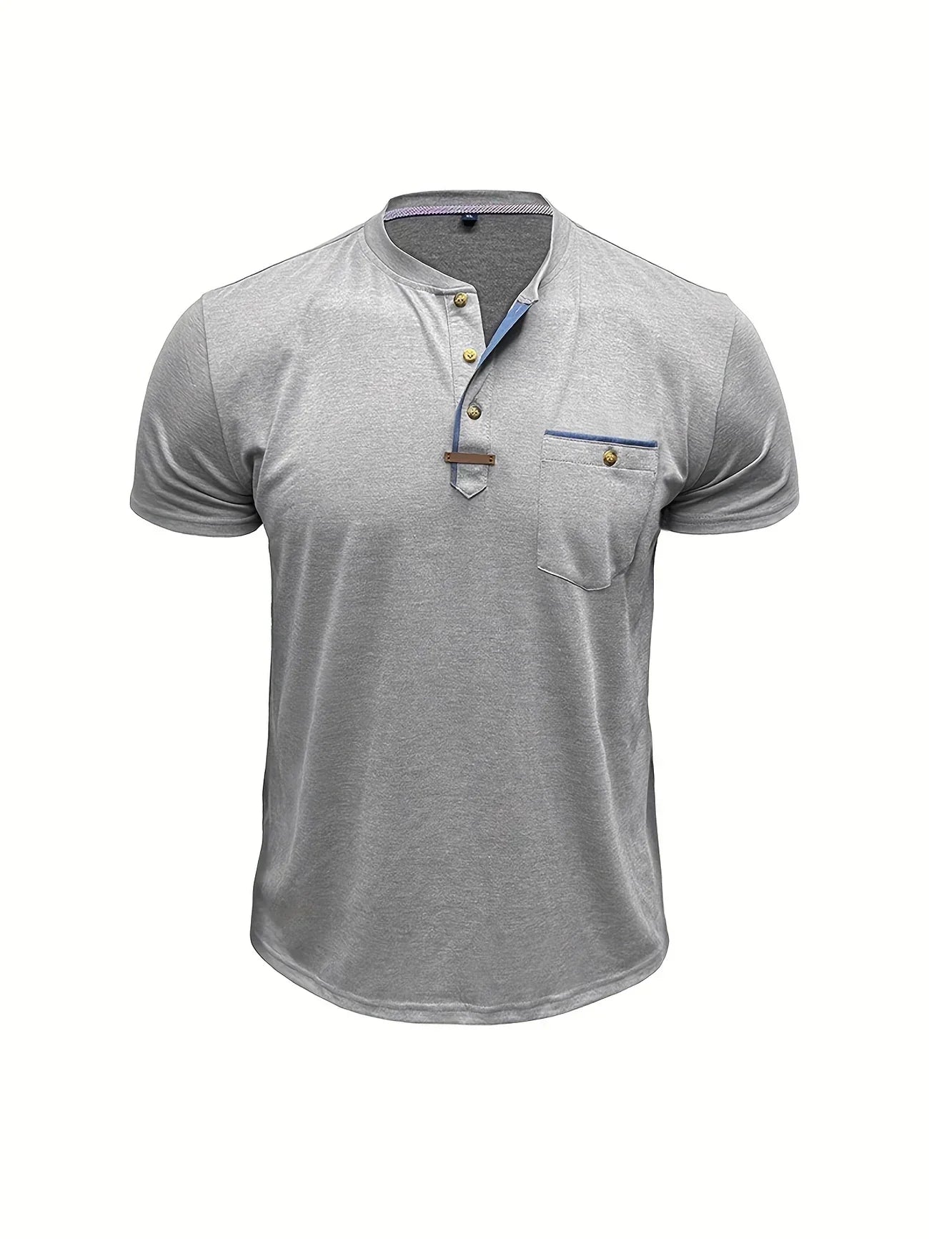Saxon - Elegant Rund Hals T-shirt Med Lomme