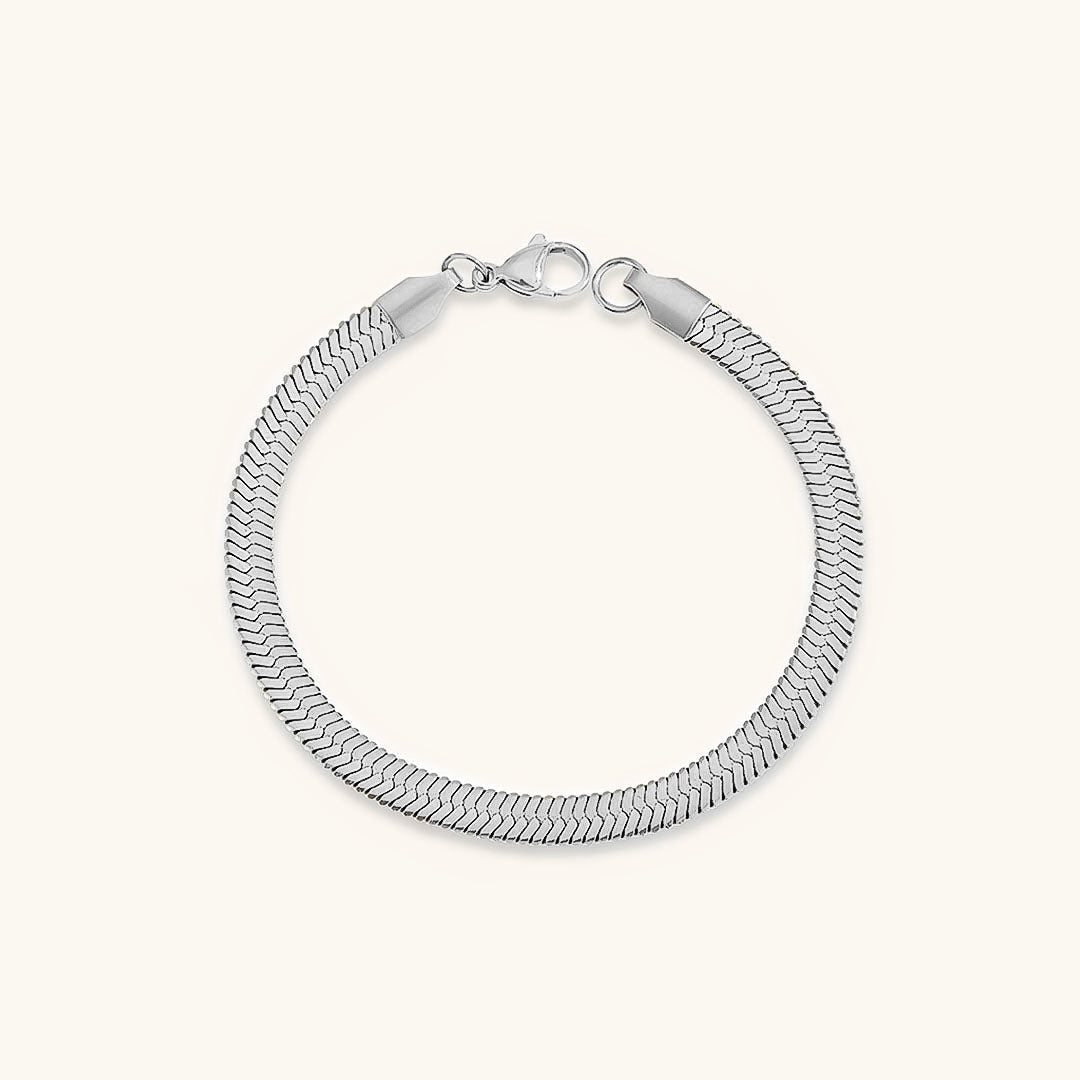 Vida Armbånd Guld i fiskebensmønster | 18k Guld - DK BUTIK