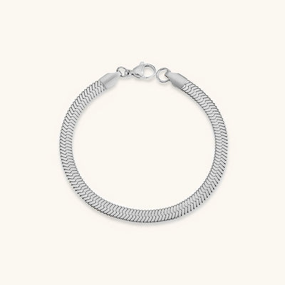 Vida Armbånd Guld i fiskebensmønster | 18k Guld - DK BUTIK