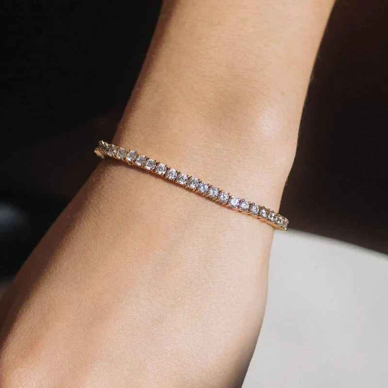 Tennisarmbånd Lillian | 18k Guld - DK BUTIK