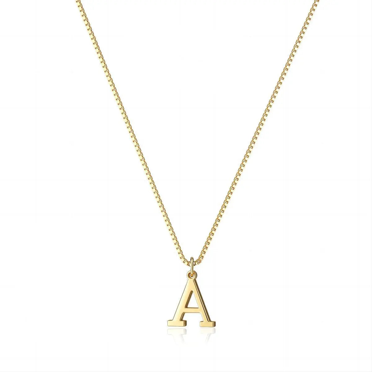 Halskæde med kærlighedsbrev-initialer | Guld 18k - DK BUTIK