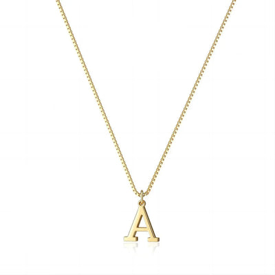 Halskæde med kærlighedsbrev-initialer | Guld 18k - DK BUTIK