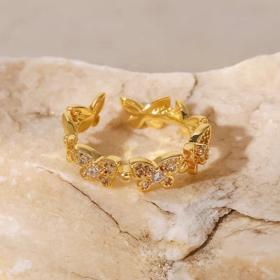 Smykkering Schmetterling | 18k Guld - DK BUTIK