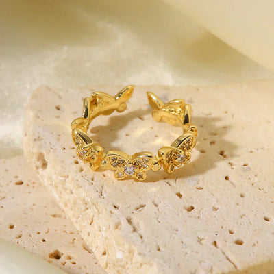 Smykkering Schmetterling | 18k Guld - DK BUTIK