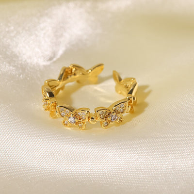 Smykkering Schmetterling | 18k Guld - DK BUTIK