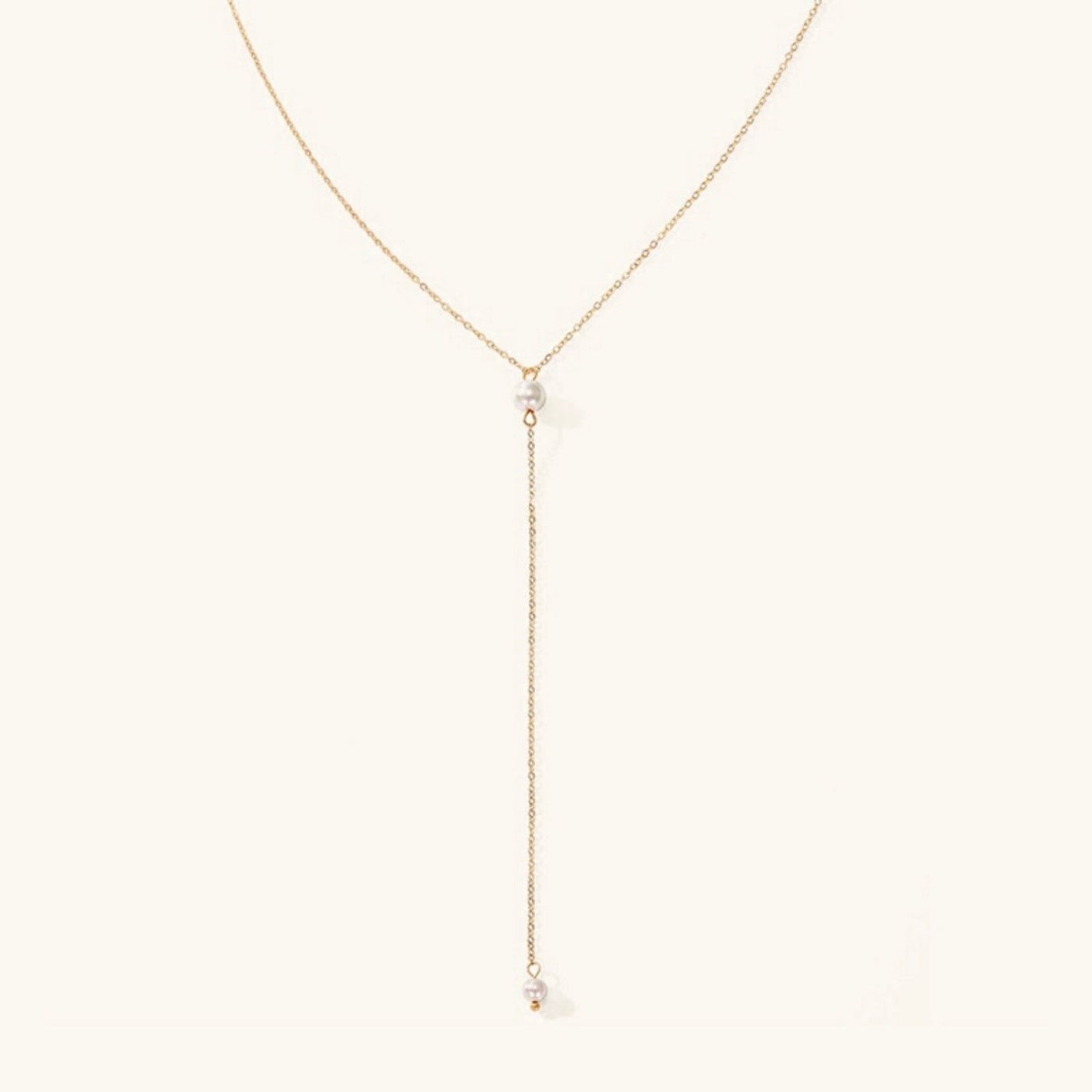 Beatrice halskæde med perler og frynser | 14k Guld - DK BUTIK