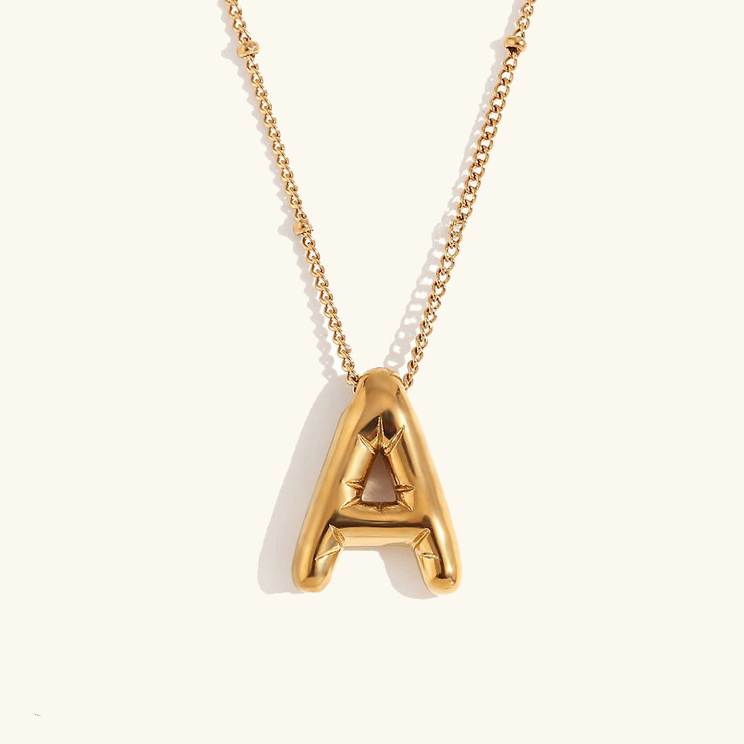 næsepynt med initialer | 18k Guld - DK BUTIK