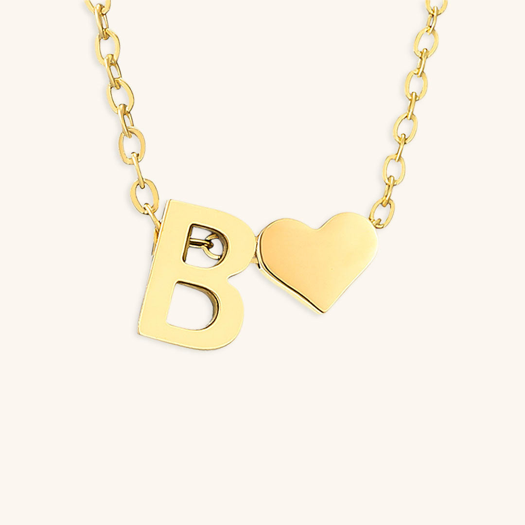 navnesmykke med initialen Ria | 18k Guld - DK BUTIK