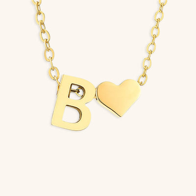 navnesmykke med initialen Ria | 18k Guld - DK BUTIK