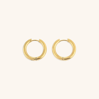 Klassiske Runde Øreringe | 18k Guld - DK BUTIK