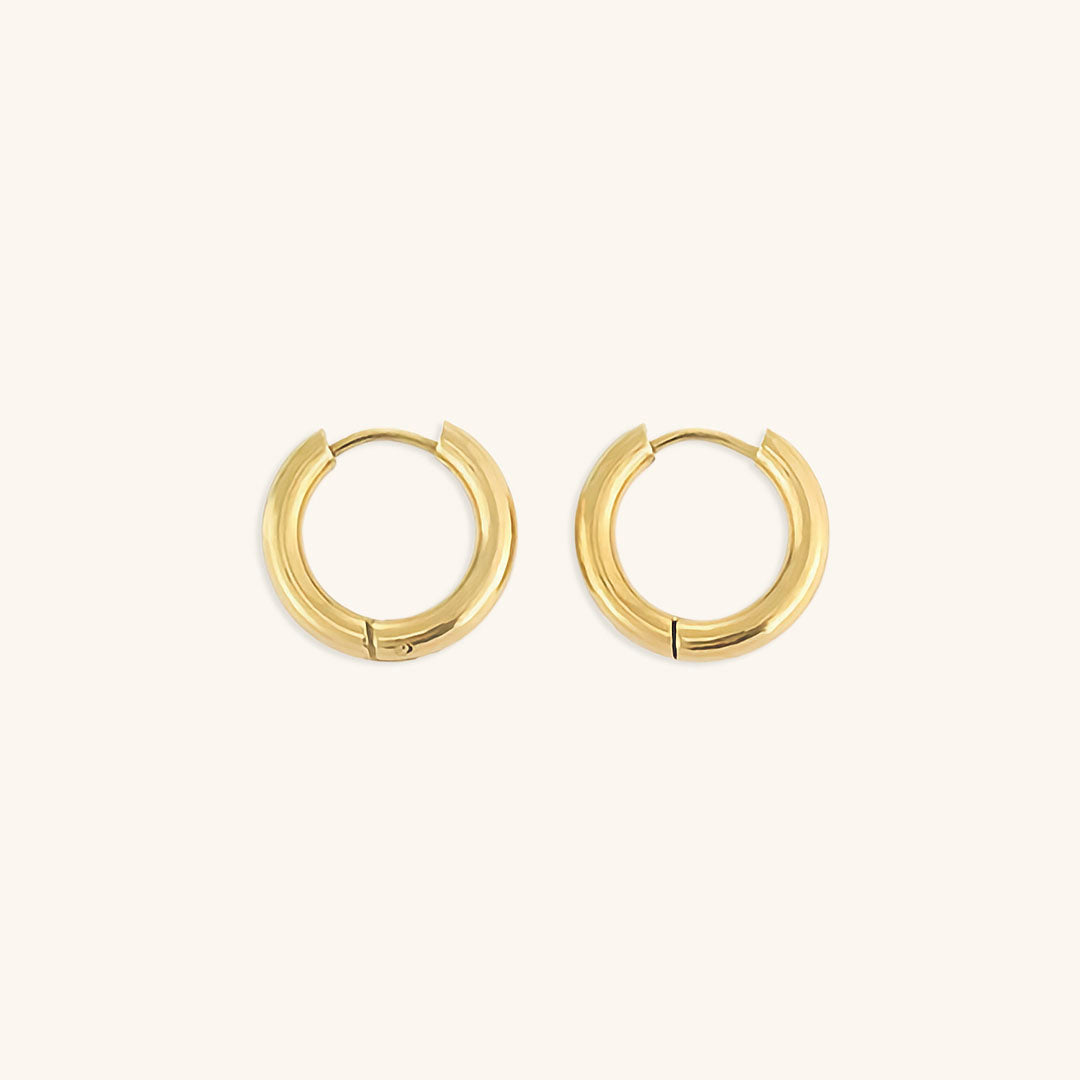 Klassiske Runde Øreringe | 18k Guld - DK BUTIK