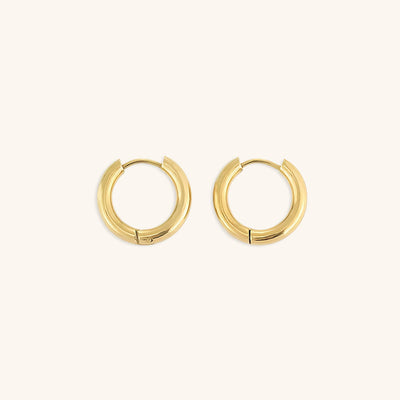 Klassiske Runde Øreringe | 18k Guld - DK BUTIK