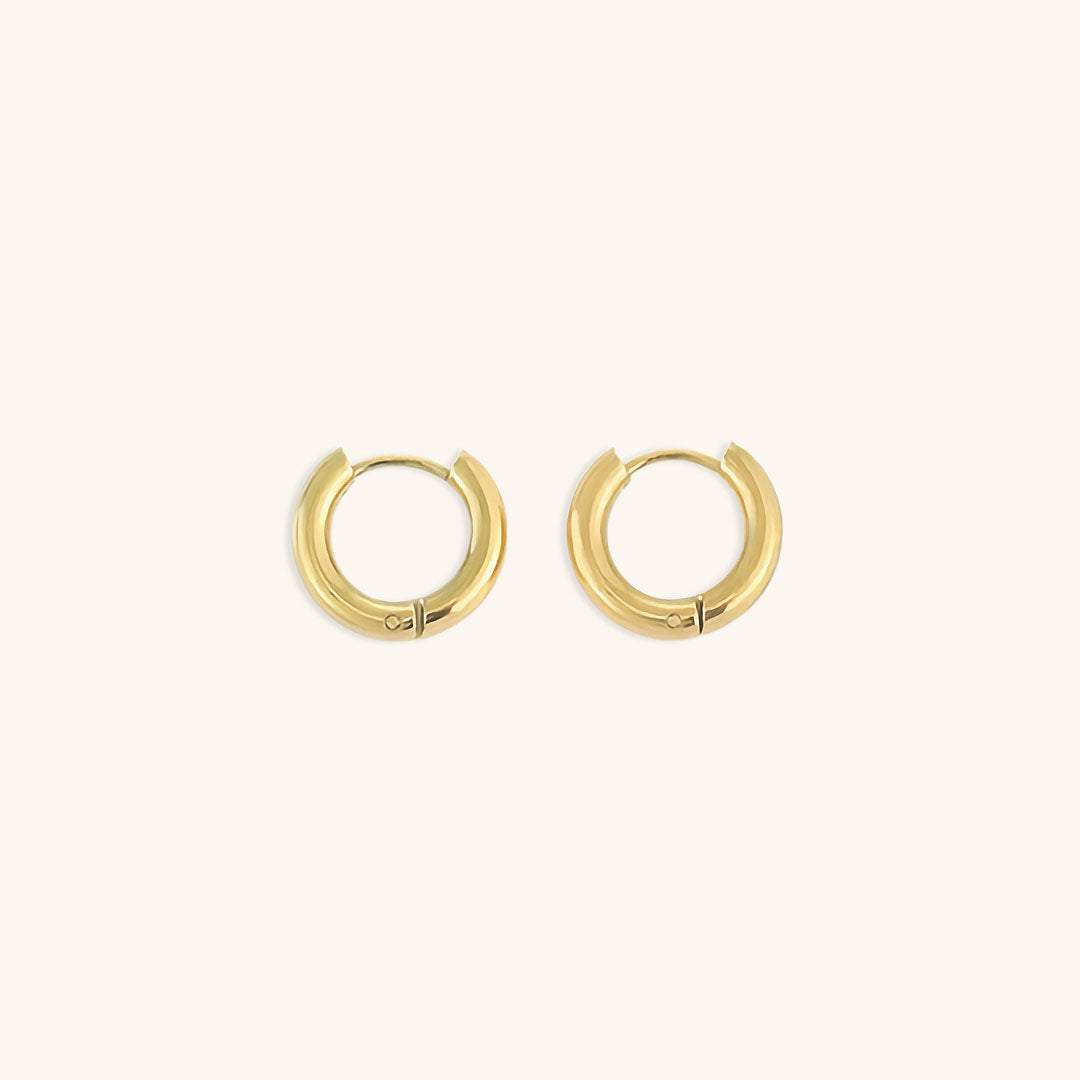 Klassiske Runde Øreringe | 18k Guld - DK BUTIK