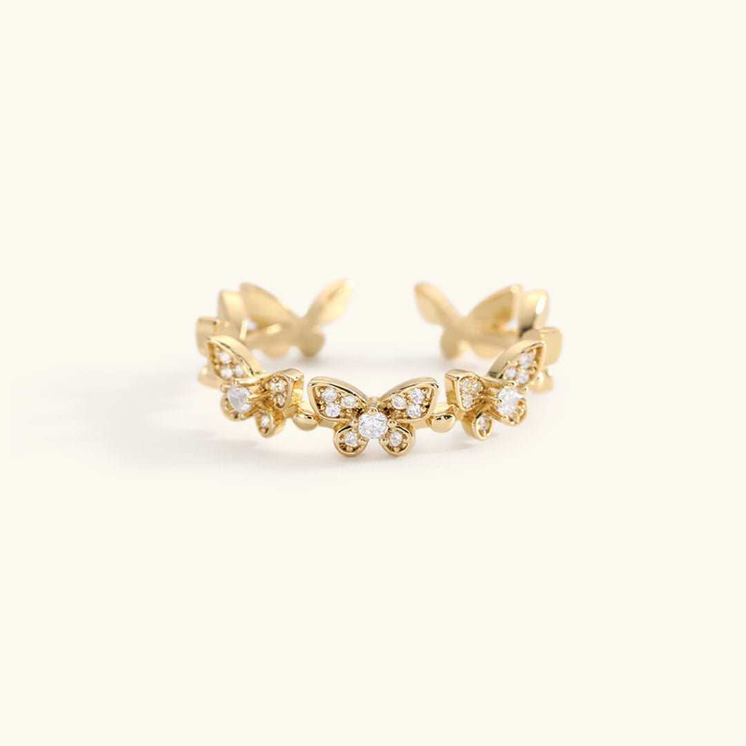 Smykkering Schmetterling | 18k Guld - DK BUTIK