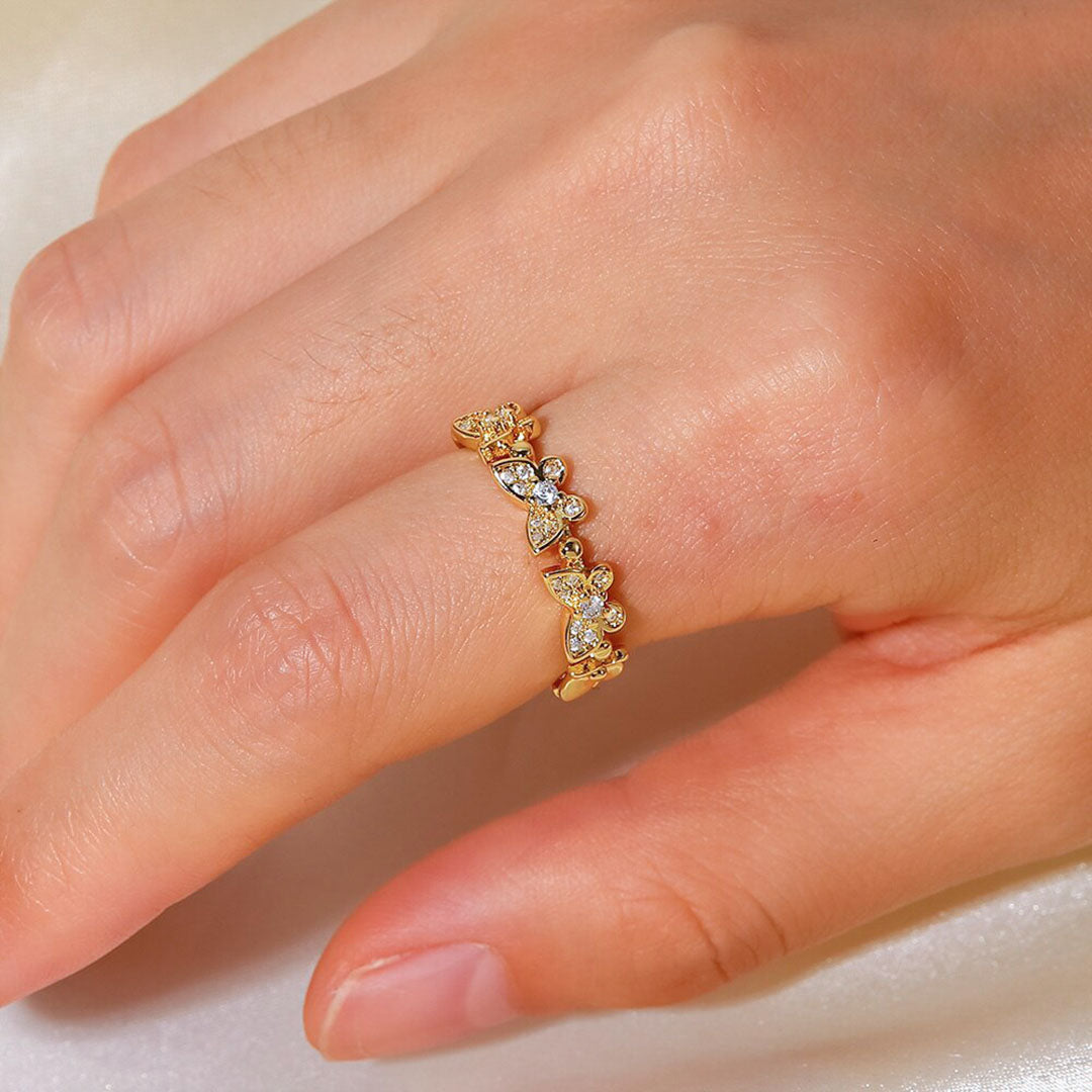 Smykkering Schmetterling | 18k Guld - DK BUTIK