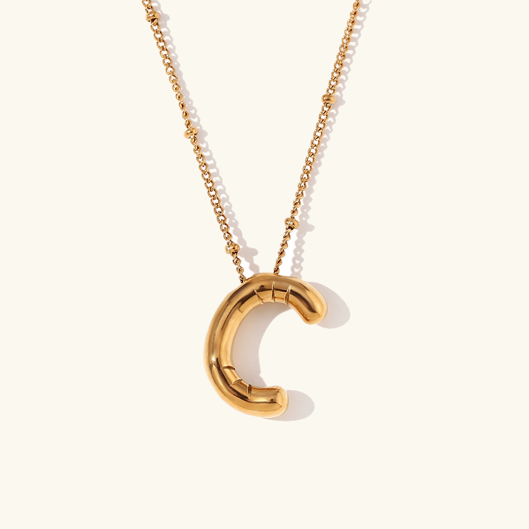 næsepynt med initialer | 18k Guld - DK BUTIK