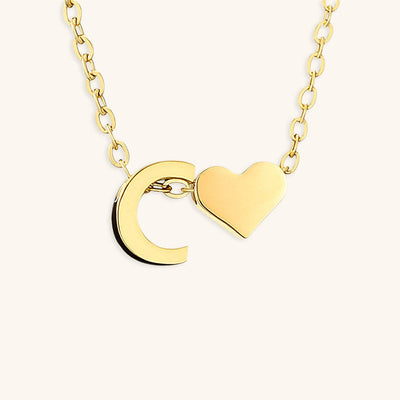 navnesmykke med initialen Ria | 18k Guld - DK BUTIK