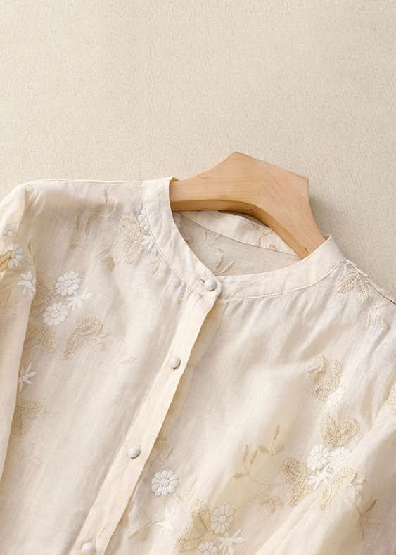 Eloise™ | Elegant Broderet Bluse™ fra Olsen & Olsen