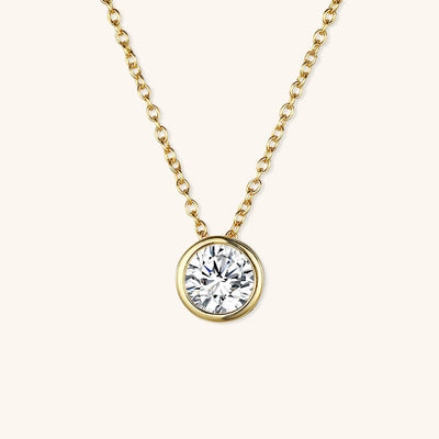 Amelia Halskæde med Fødselssten | 18k Guld - DK BUTIK