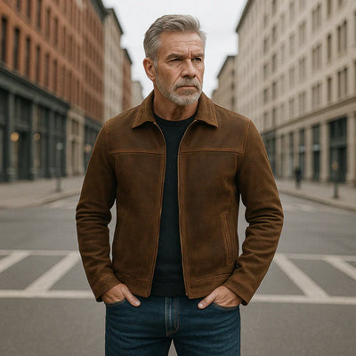 Matthew - Premium Tidsløs Læderjakke