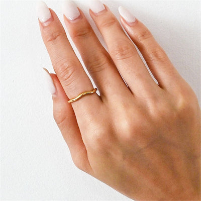 Dianne Gold Stacker Ring | 18k Guld - DK BUTIK