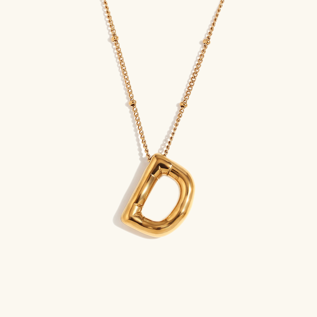 næsepynt med initialer | 18k Guld - DK BUTIK