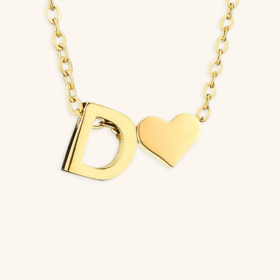 navnesmykke med initialen Ria | 18k Guld - DK BUTIK