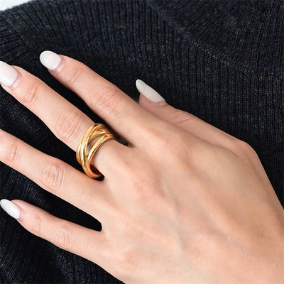 Subtil Forstyrrelse Lagenring | Guld 18k - DK BUTIK