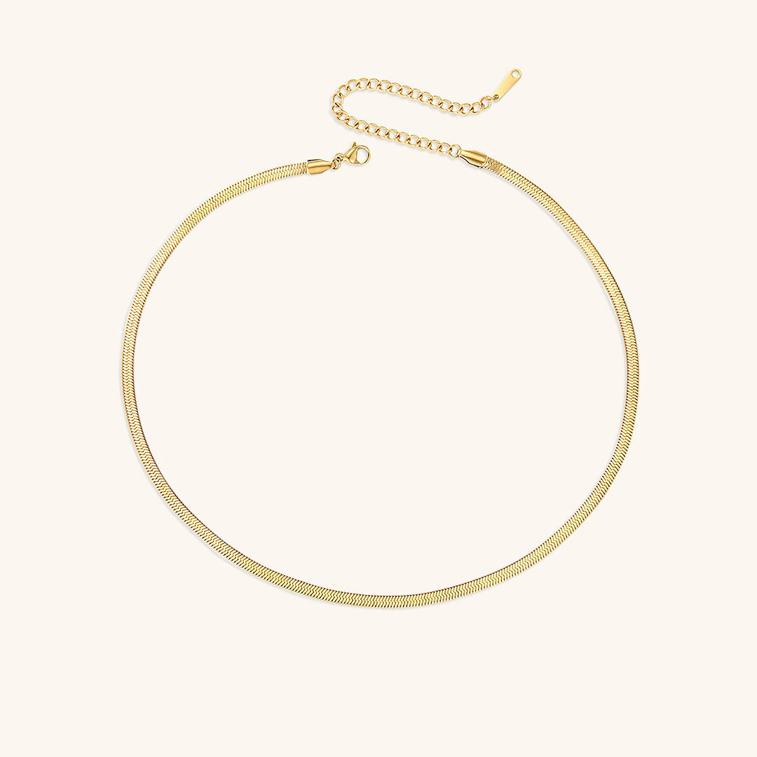 Elizabeth Halskæde Guld i fiskeform | 18k Guld - DK BUTIK