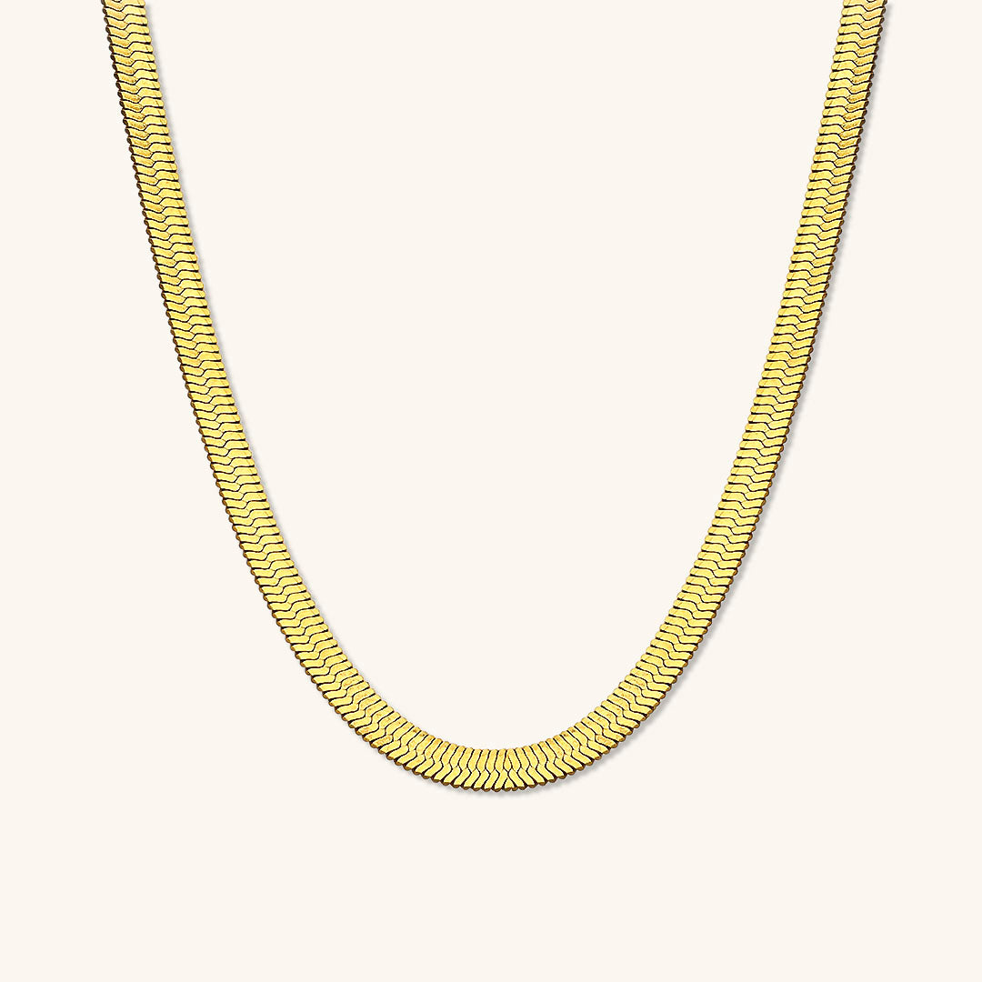Elysian Gold Halskæde med Flet | 18k Guld - DK BUTIK