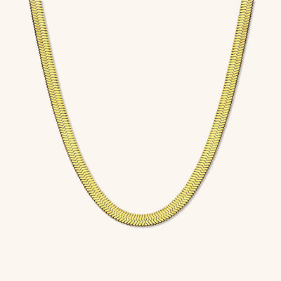 Elysian Gold Halskæde med Flet | 18k Guld - DK BUTIK