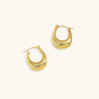 Evie Øreringe i Kredsform | 18k Guld - DK BUTIK