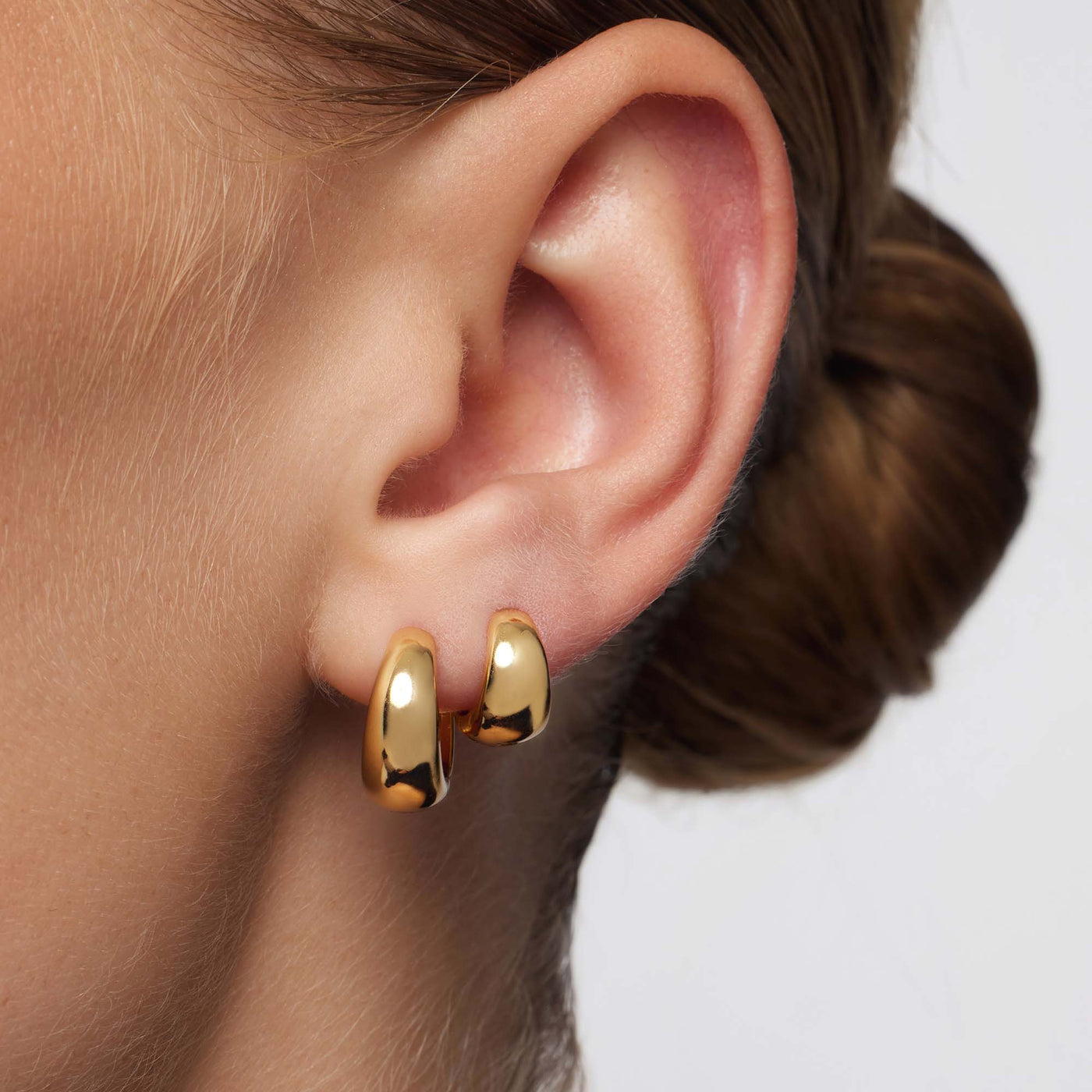 Rue Mini-Øreringe | Guld 18k - DK BUTIK