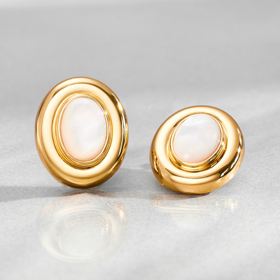 Giselle Perlenøreringe | Guld 14k - DK BUTIK