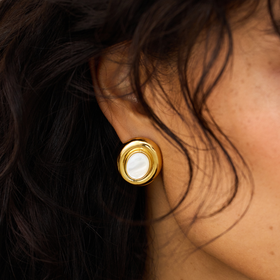 Giselle Perlenøreringe | Guld 14k - DK BUTIK