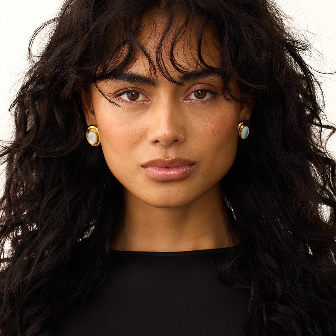 Giselle Perlenøreringe | Guld 14k - DK BUTIK