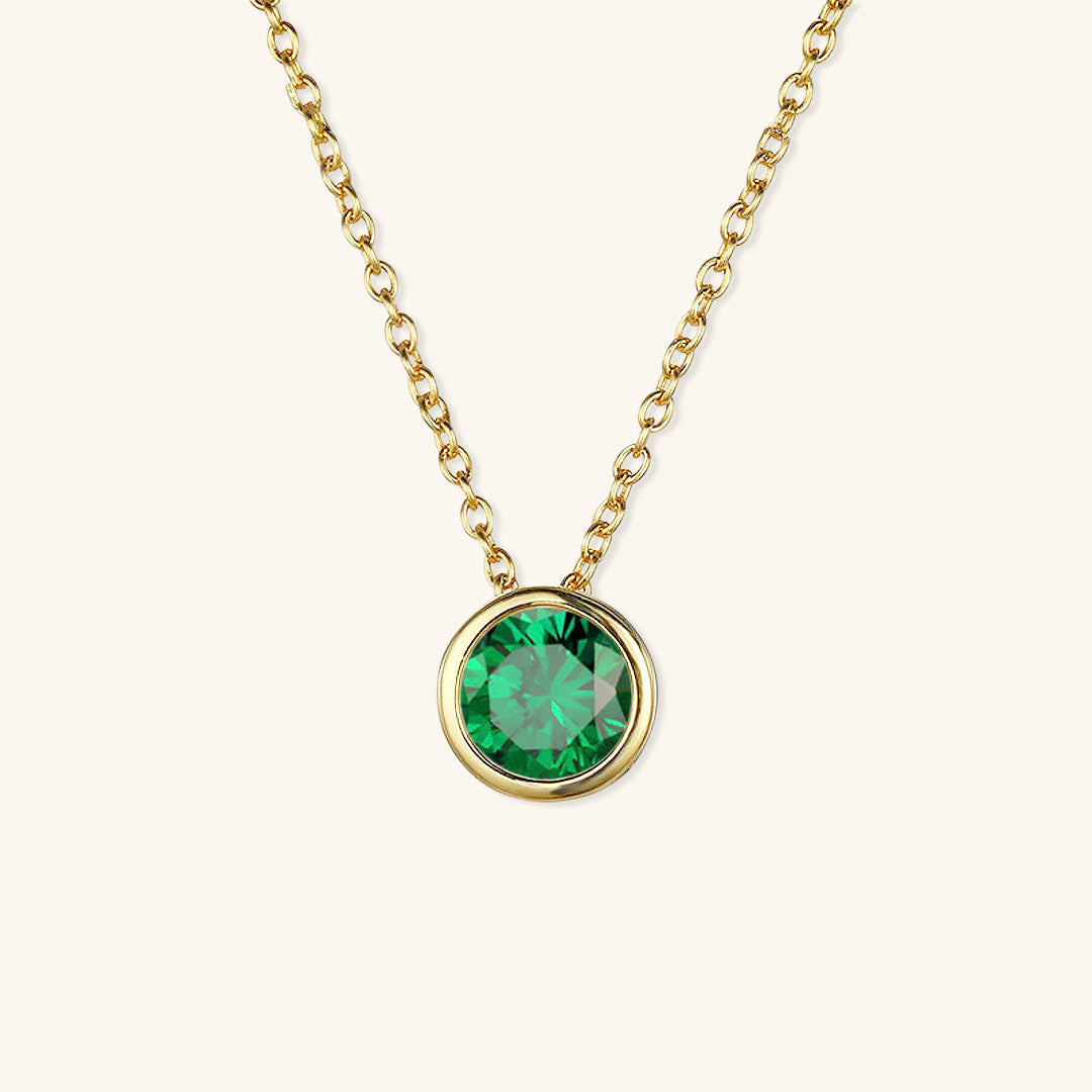 Amelia Halskæde med Fødselssten | 18k Guld - DK BUTIK