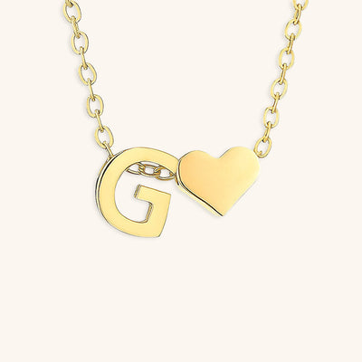 navnesmykke med initialen Ria | 18k Guld - DK BUTIK