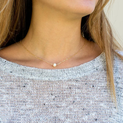 Marianne Halskæde med Sødvandsperler | 14k Guld - DK BUTIK