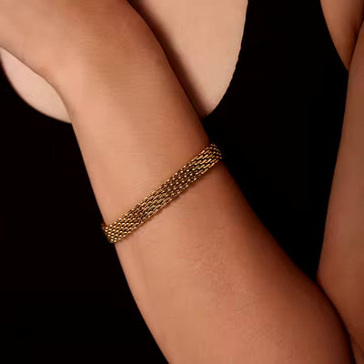 Imara Armbånd af Elegante Kæder | 18k Guld - DK BUTIK